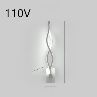 Lampe murale LED minimaliste nordique pour chambre à coucher, lampe de chevet - IVOIRART.COM
