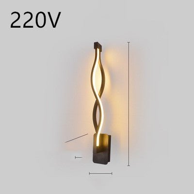 Lampe murale LED minimaliste nordique pour chambre à coucher, lampe de chevet - IVOIRART.COM