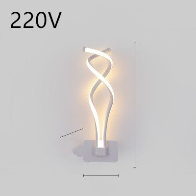 Lampe murale LED minimaliste nordique pour chambre à coucher, lampe de chevet - IVOIRART.COM