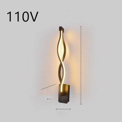 Lampe murale LED minimaliste nordique pour chambre à coucher, lampe de chevet - IVOIRART.COM