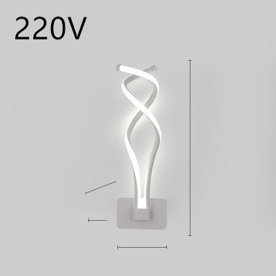 Lampe murale LED minimaliste nordique pour chambre à coucher, lampe de chevet - IVOIRART.COM