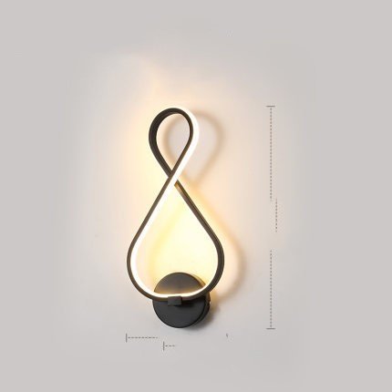 Lampe murale LED minimaliste nordique pour chambre à coucher, lampe de chevet - IVOIRART.COM