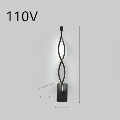 Lampe murale LED minimaliste nordique pour chambre à coucher, lampe de chevet - IVOIRART.COM