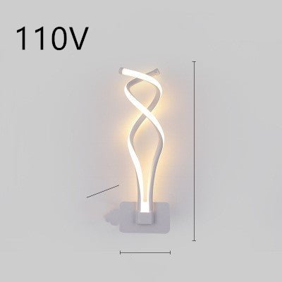 Lampe murale LED minimaliste nordique pour chambre à coucher, lampe de chevet - IVOIRART.COM