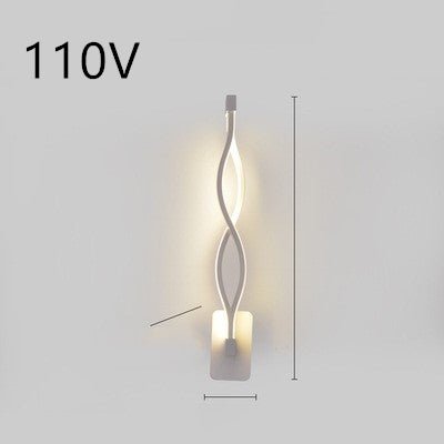 Lampe murale LED minimaliste nordique pour chambre à coucher, lampe de chevet - IVOIRART.COM