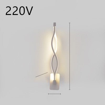 Lampe murale LED minimaliste nordique pour chambre à coucher, lampe de chevet - IVOIRART.COM