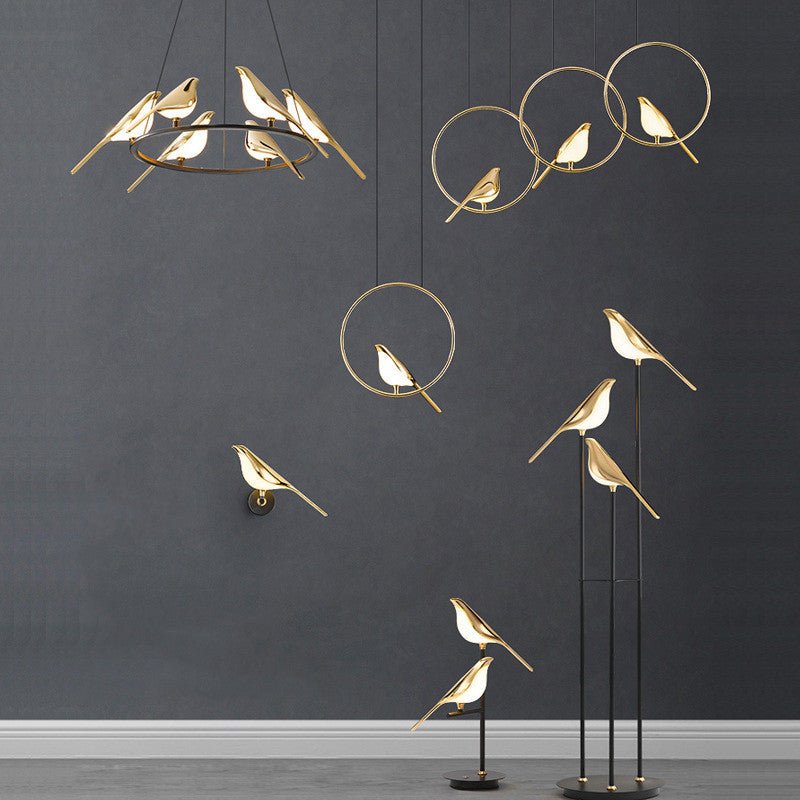 Lampe Murale LED Moderne Simplicité Modèle Oiseau Pie Applique Intérieure - IVOIRART.COM