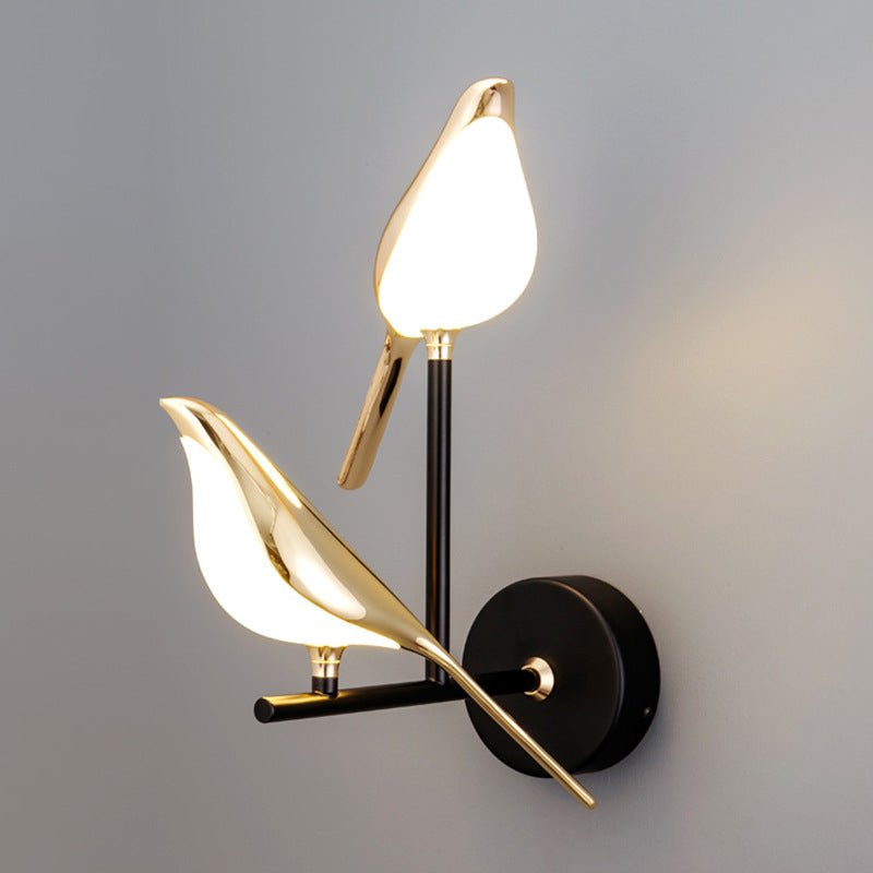 Lampe Murale LED Moderne Simplicité Modèle Oiseau Pie Applique Intérieure - IVOIRART.COM