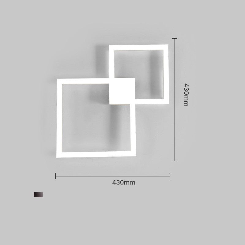 Lampe Murale Moderne Créative en Carré Géométrique pour Allée - Décoration Élégante - IVOIRART.COM