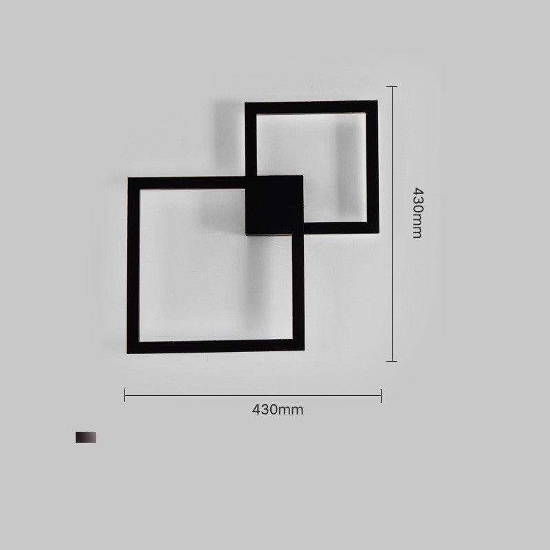 Lampe Murale Moderne Créative en Carré Géométrique pour Allée - Décoration Élégante - IVOIRART.COM