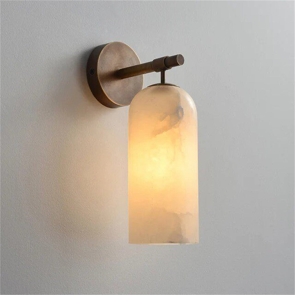 Lampe murale simple en marbre cuivre - Applique murale design Espagne 1 lumière. - IVOIRART.COM