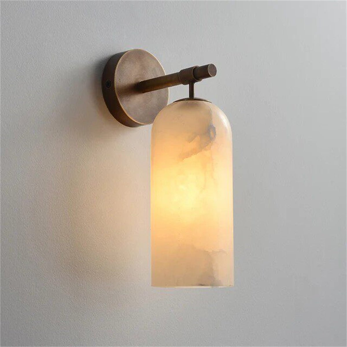 Lampe murale simple en marbre cuivre - Applique murale design Espagne 1 lumière. - IVOIRART.COM