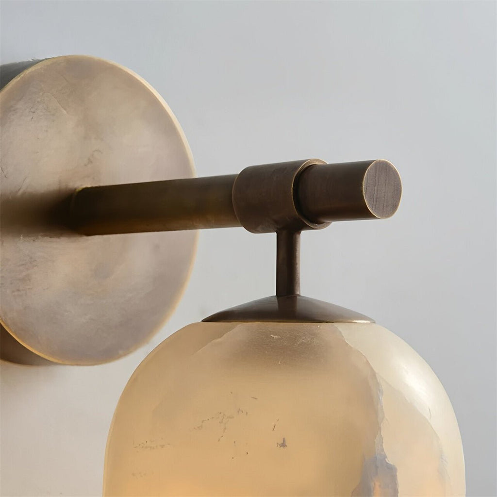 Lampe murale simple en marbre cuivre - Applique murale design Espagne 1 lumière. - IVOIRART.COM