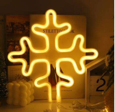 Lampe Néon LED avec Panneau Arrière en Acrylique, Lumière de Nuit Décorative - IVOIRART.COM