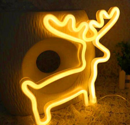 Lampe Néon LED avec Panneau Arrière en Acrylique, Lumière de Nuit Décorative - IVOIRART.COM