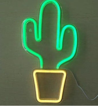Lampe Néon LED avec Panneau Arrière en Acrylique, Lumière de Nuit Décorative - IVOIRART.COM