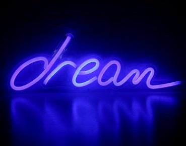 Lampe Néon LED avec Panneau Arrière en Acrylique, Lumière de Nuit Décorative - IVOIRART.COM
