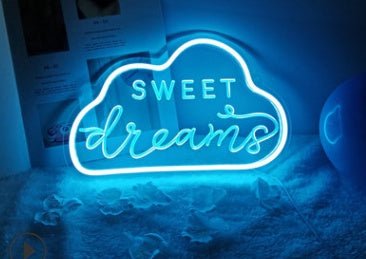 Lampe Néon LED avec Panneau Arrière en Acrylique, Lumière de Nuit Décorative - IVOIRART.COM