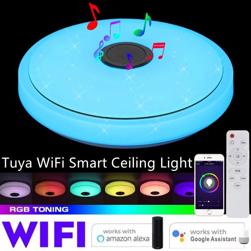 Lampe Plafonnier Intelligente WiFi Tuya LED Colorée Contrôle App Télécommande - IVOIRART.COM