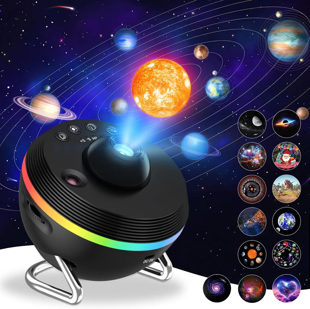 Lampe Projecteur Galaxie 13 en 1 Ultra Claire Rotative Boule Planétarium LED Pro - IVOIRART.COM