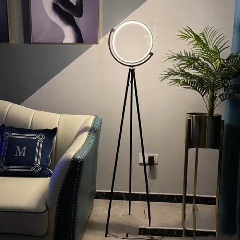 Lampe sur Pied en Aluminium avec Lumière LED Supplémentaire pour Étude Décorative - IVOIRART.COM