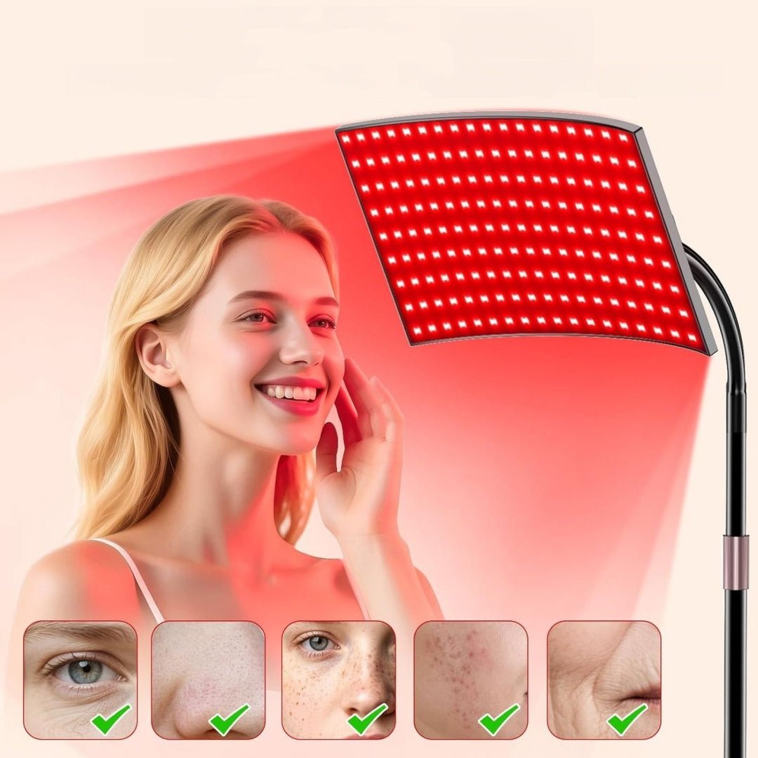 Lampe sur pied orientable de luminothérapie rouge et infrarouge pour la maison XL - IVOIRART.COM