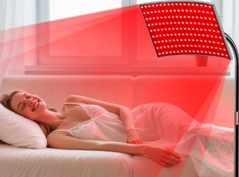 Lampe sur pied orientable de luminothérapie rouge et infrarouge pour la maison XL - IVOIRART.COM