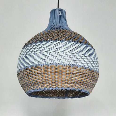 Lampe suspendue en bambou pour hôtel et restaurant – lampe de couloir artisanale - IVOIRART.COM