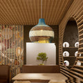 Lampe suspendue en bambou pour hôtel et restaurant – lampe de couloir artisanale - IVOIRART.COM