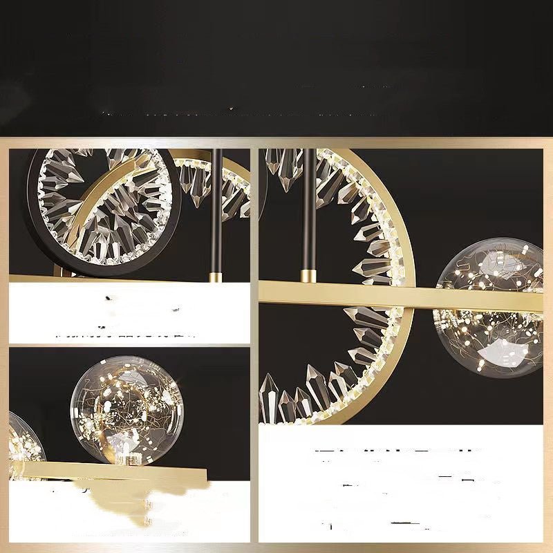 Lampes modernes de salon en cristal design, idées déco pour bar élégant - IVOIRART.COM
