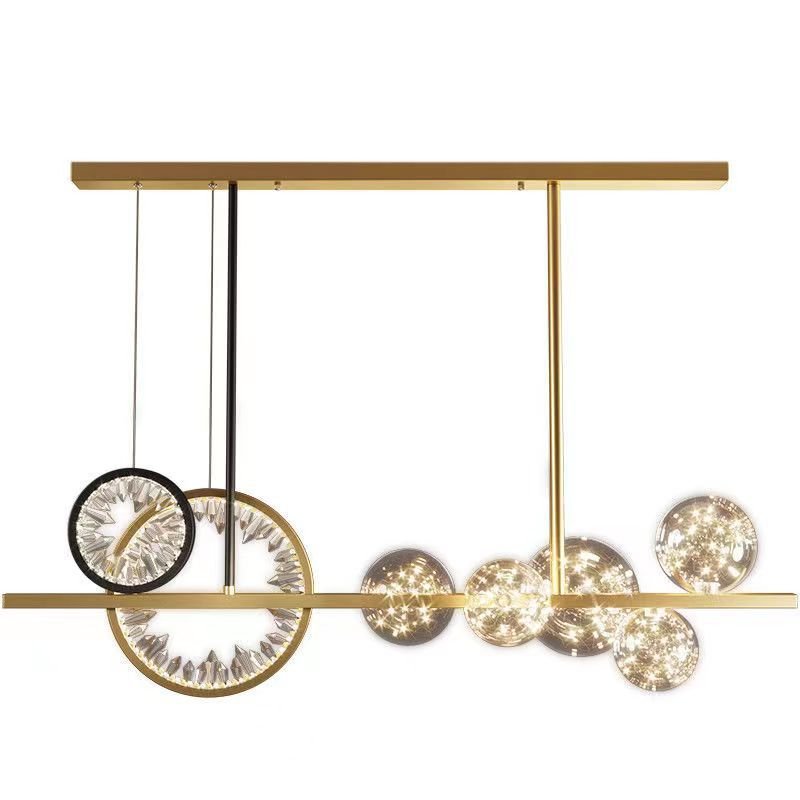 Lampes modernes de salon en cristal design, idées déco pour bar élégant - IVOIRART.COM