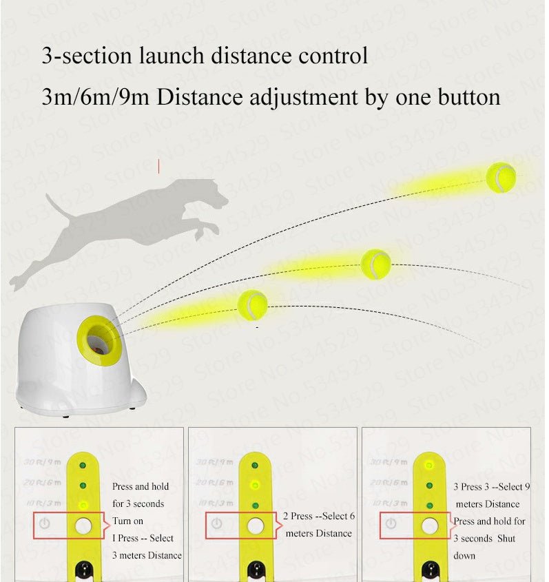 Lanceur Automatique de Balle Interactif pour Chien - Jouet Innovant et Pratique - IVOIRART.COM