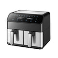 Large Capacity 8L Multi-functional Stainless Steel Double Pot Air Fryer - IVOIRART.COM