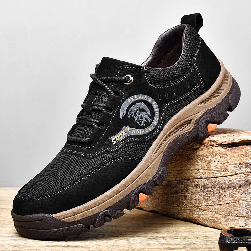 Large Size Outdoor Sports Shoes Men's First Layer Cowhide - IVOIRART.COM