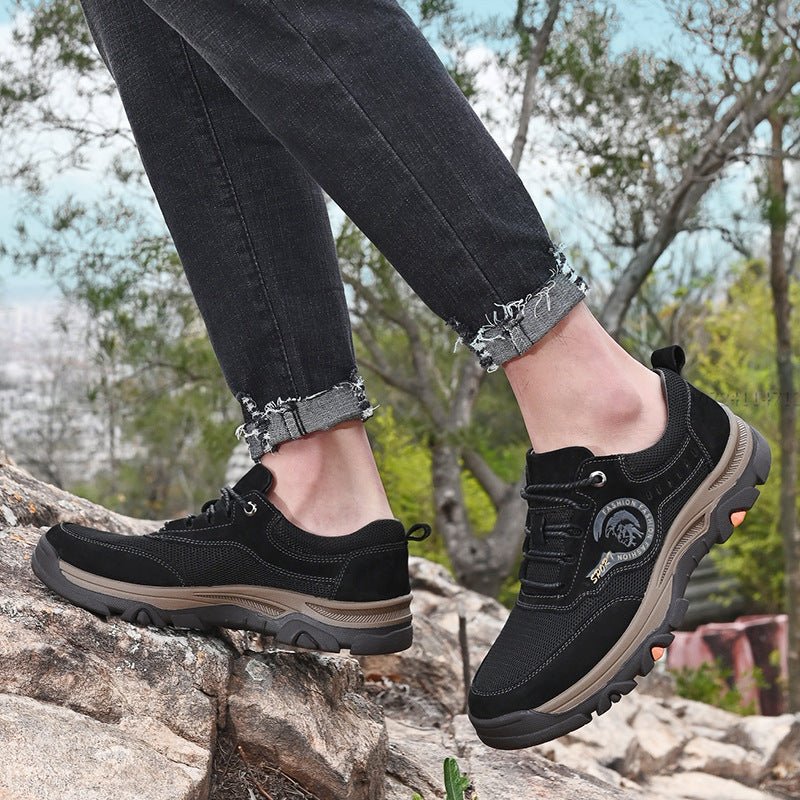 Large Size Outdoor Sports Shoes Men's First Layer Cowhide - IVOIRART.COM