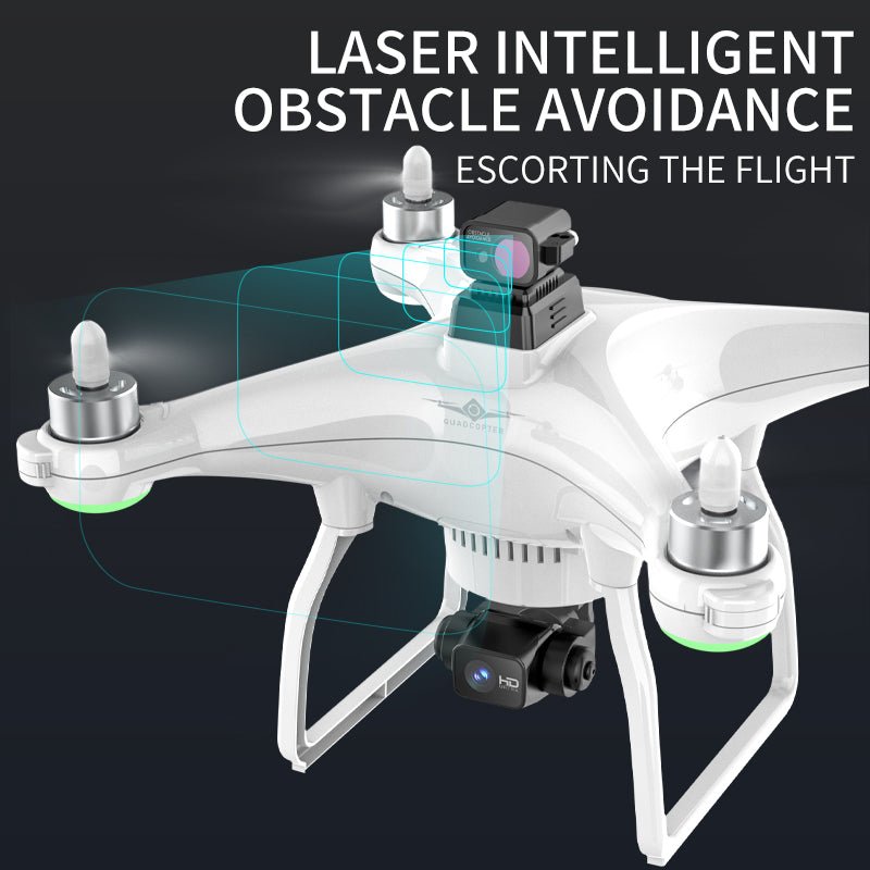 Laser Obstacle Avoidance 4K HD Three-axis Mechanical Gimbal Dual GPS Drone - IVOIRART.COM