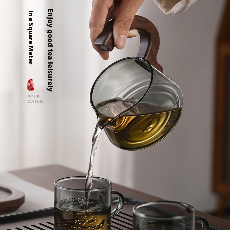 Lazy Tea Making Pot Glass Teapot Automatic Tea Set - IVOIRART.COM