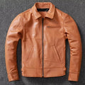 Leather Jacket For Men Made Of Tanned Cowhide Top Layer - IVOIRART.COM