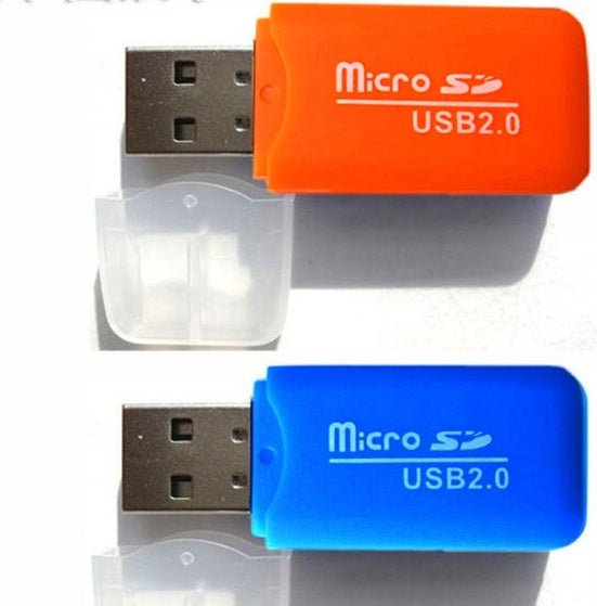 Lecteur de cartes Mini USB avec mémoire TF 16 Go et adaptateur SD intégré - IVOIRART.COM