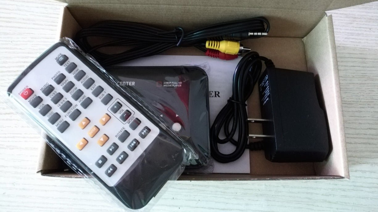 Lecteur vidéo HDTV 1080P avec port USB externe, carte SD, interface HDMI HD mobile - IVOIRART.COM