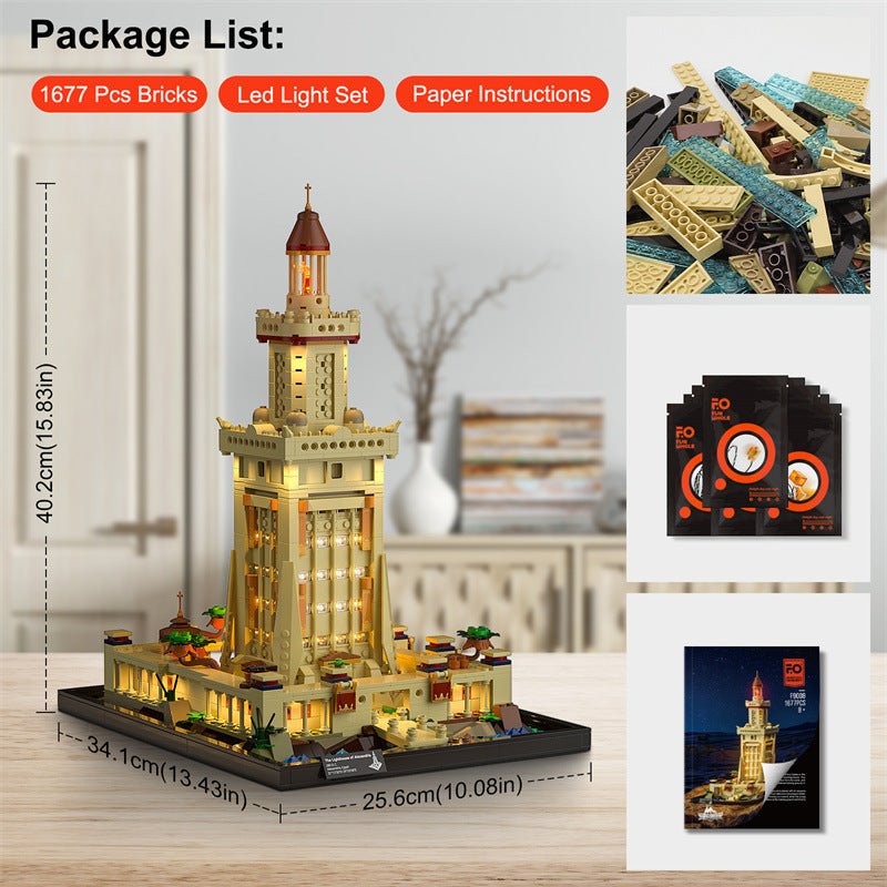 LED Building Block Lighting Building Puzzle Toy Model - IVOIRART.COM