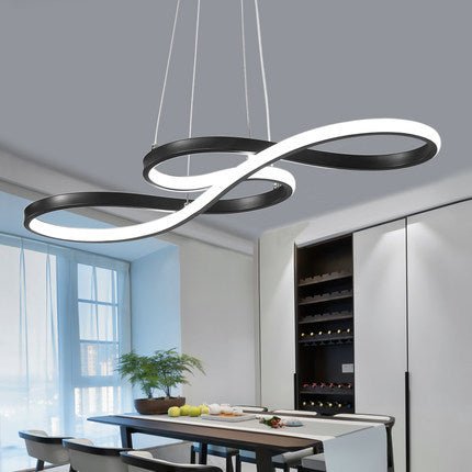 Led Dining Room Chandelier Simple And Modern Furnishings Chandelier Creative Personalized Fashion Living Room Chandelier Artistic Lamp - IVOIRART.COM