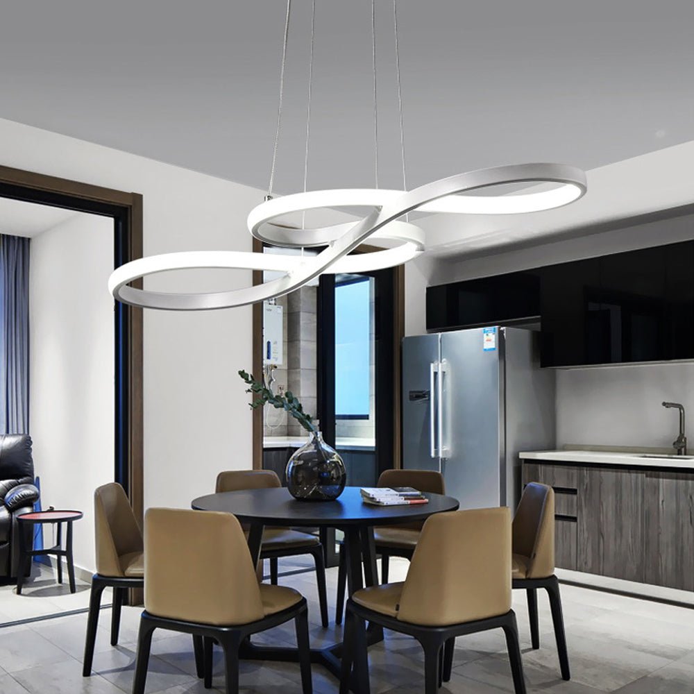Led Dining Room Chandelier Simple And Modern Furnishings Chandelier Creative Personalized Fashion Living Room Chandelier Artistic Lamp - IVOIRART.COM