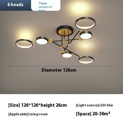 Led Lighting Chandelier Living Room Bedroom Lamps - IVOIRART.COM