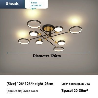 Led Lighting Chandelier Living Room Bedroom Lamps - IVOIRART.COM