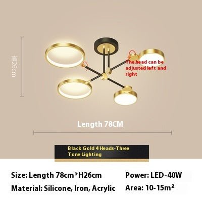 Led Lighting Chandelier Living Room Bedroom Lamps - IVOIRART.COM