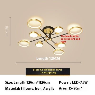 Led Lighting Chandelier Living Room Bedroom Lamps - IVOIRART.COM