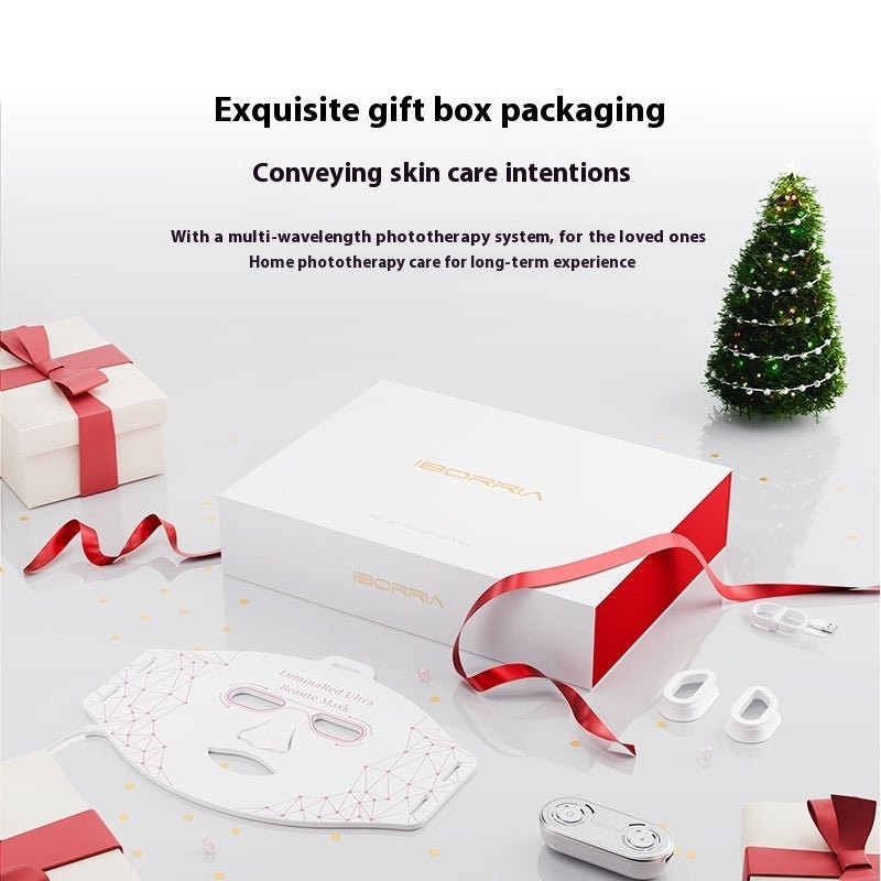 Led Quadruple Red Light Facial Beauty Mask Instrument - IVOIRART.COM