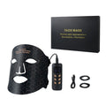 LED Silicone Mask Facial Neck Red Blue Light Household Skin Rejuvenation Mask - IVOIRART.COM