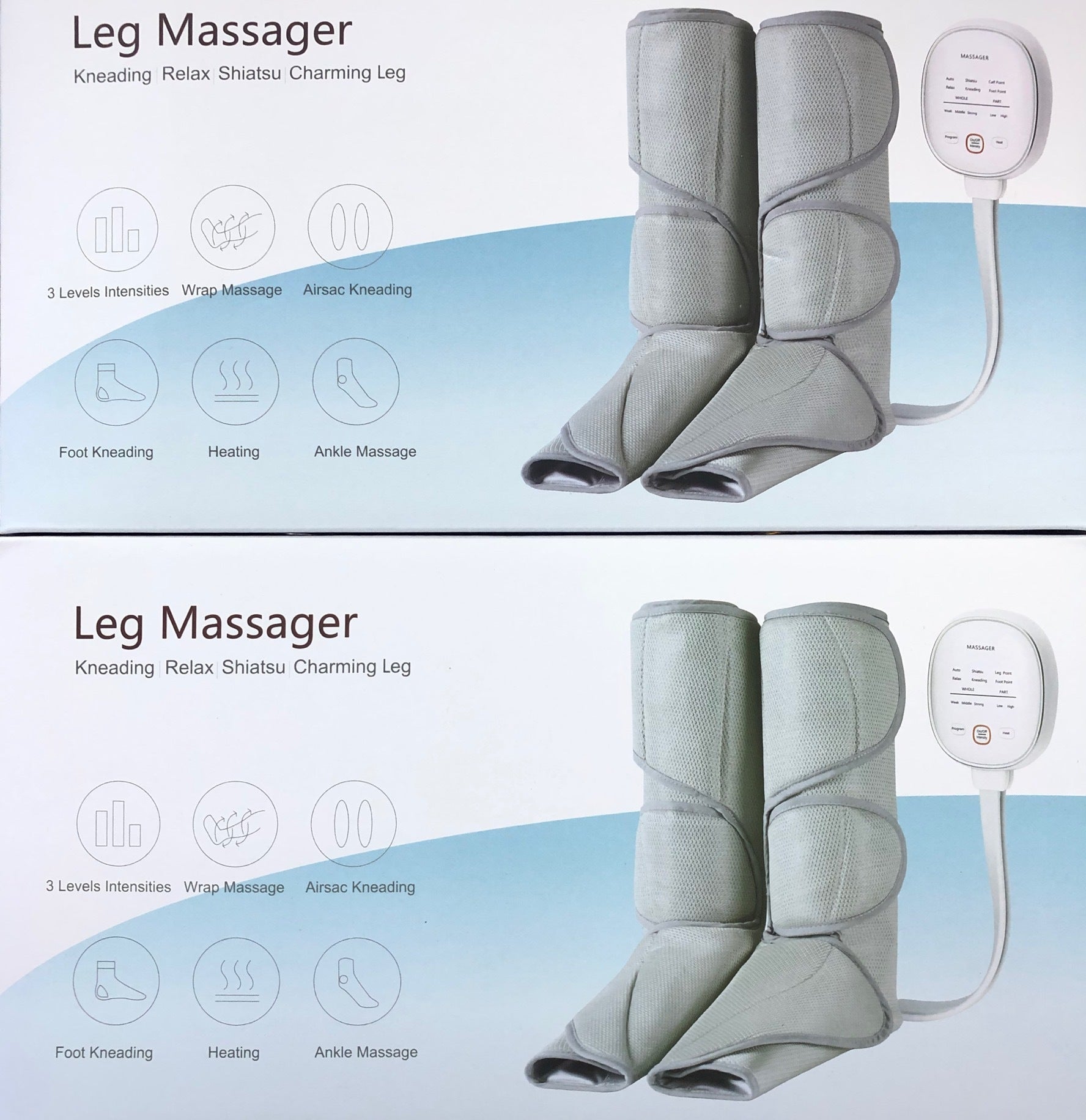 Leg Massager Air Wave Pressure Physiotherapy Instrument Electric Hot Compress Air Wave Beauty Leg Massager - IVOIRART.COM